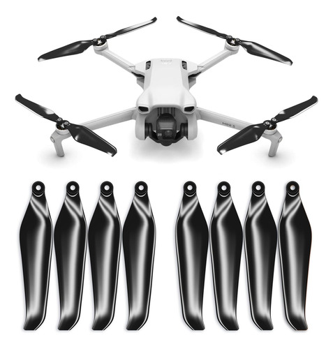 8 Helices Para Dron Dji Mini 3 - Negro