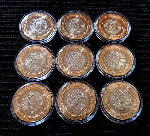 10 Monedas 20 Pesos Conmemorativas Relaciónes Sin Circular