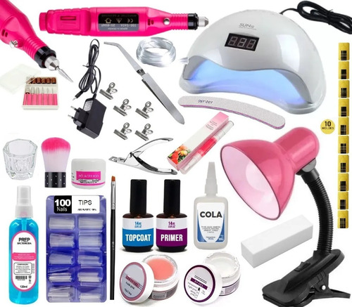 Kit Completo Uñas En Gel-acrílico Foto Real 