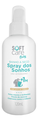Banho A Seco Soft Care Baby Spray Para Cães E Gatos 120ml