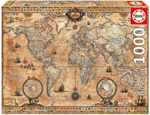 Puzzle Educa X 1000 Mapa Mundi Jeg 15159 El Gato