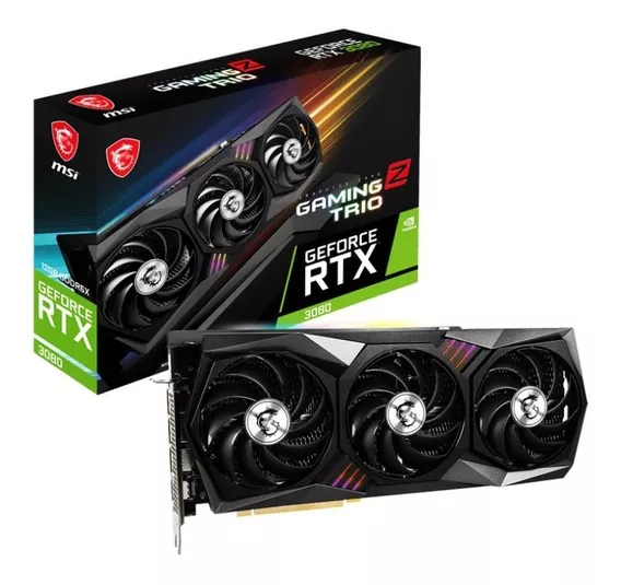 Placa Video Lhr Geforce Rtx 3080 12gb Msi Gaming Z Trio Mexx