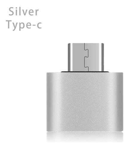Adaptador Usb-c Usb 3.0 Com Função Otg - Prata
