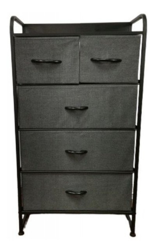 Mueble Organizador Para El Hogar Tela Color Gris 