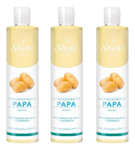 3 Pack Acondicionador De Papa Shelo