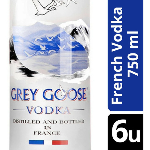 Grey Goose Vodka 40° Botella 750 Ml X 6 Unidades