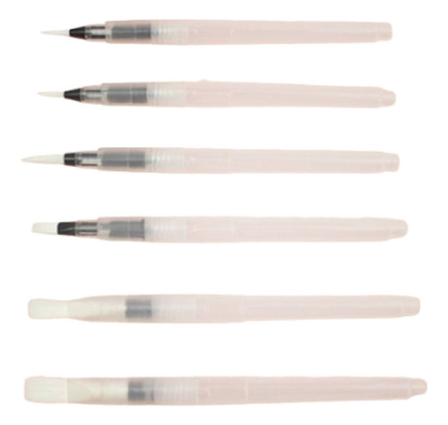 Boligrafo Pincel Set De 6 Und