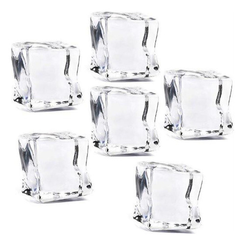 Adereços De Cubos De Gelo Falsos 30 Mm