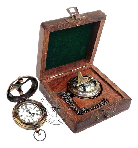 Colección Hanzla Vintage Marítimo Pulsador Pulsador Reloj De