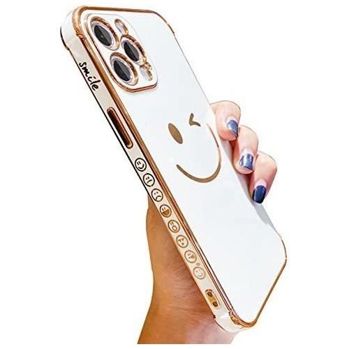 Funda Compatible Con iPhone 12 Pro Max Diseño Carita De Tpu