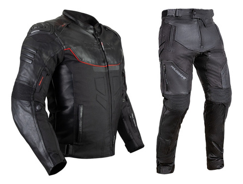 Kit Roupa De Moto Jaqueta E Calça Texx Falcon V2 Impermeavel