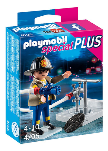 Playmobil Bombero Con Manguera