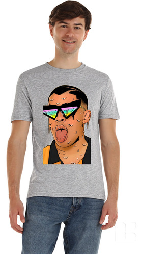 Playera Bad Bunny Diseño 09 Grupos Musicales Playeras Beloma