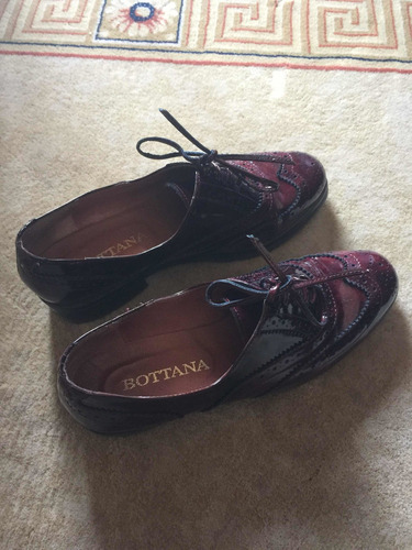 Zapatos Bottana Talle 37 Charol Bordo