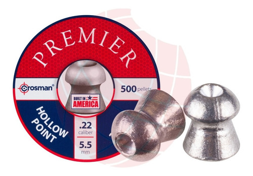 Balines Crosman Premier X 500 Hollow Point 5.5mm 14.3 Grains