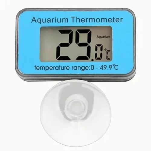 Termómetro Digital para acuario, termómetros sumergibles para pecera,  números grandes, sin cables desordenados, aspira el interior del terrario -  AliExpress