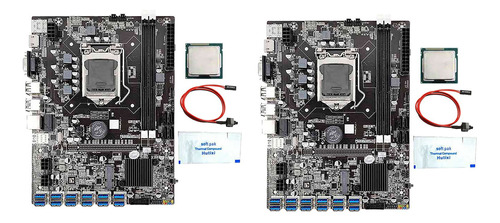 2 Placas Base De Minería B75 Btc Con Cpu G530-g630+thermal G