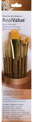 Juego De Brochas Valor Real Con Dorado Sintetico Sombreado Verde Oscuro