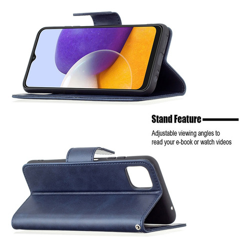 Para Funda Con Tapa Tipo Cartera Bf64 Para Samsung Galaxy