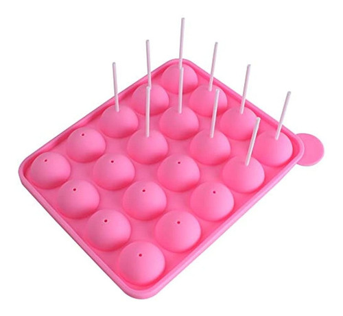 Warmbuy 20 Cavidades Silicona Lolly Pop Party Cupcake Molde