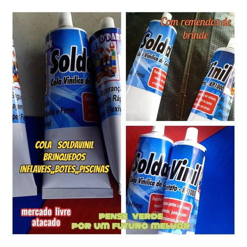 Cola Para Caiaque Inflavél Soldavinil Bisnaga 300ml+brinde