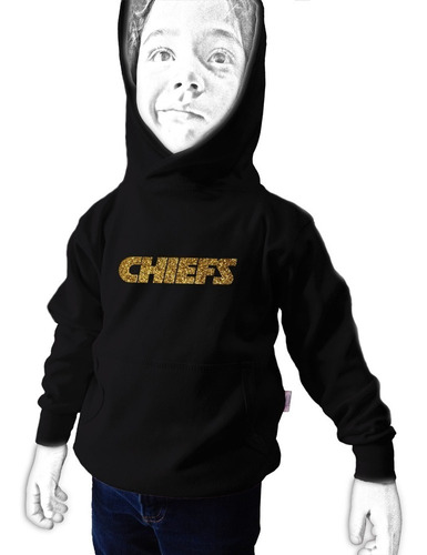 Sudadera Capucha Niño - Kansas City Chiefs 100% Algodon 