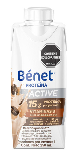 Proteina Bénet Active Café Capuccino - mL a $31