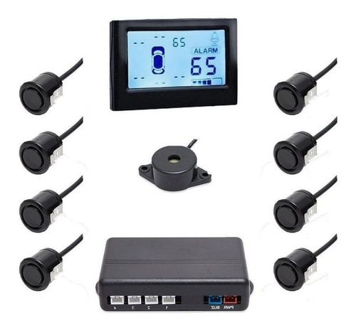 Imagem 1 de 1 de Sensor De Estacionamento Orbe Com Display Lcd Preto B075