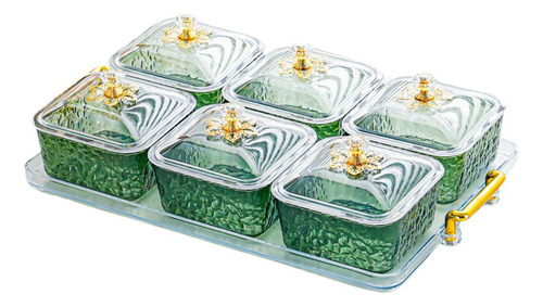 Plato De Frutos Secos En Tarro De Galletas Verde De 6