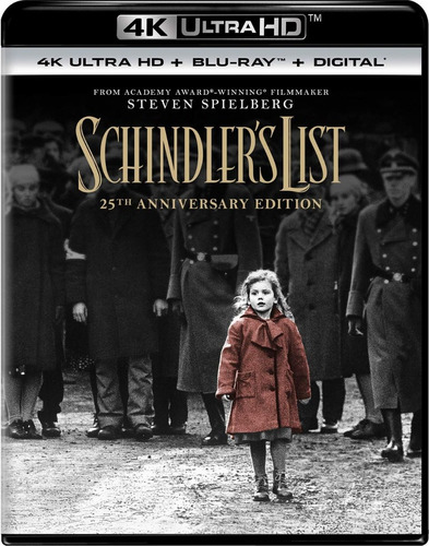 Imagen 1 de 3 de 4k Ultra Hd + Blu-ray Schindler´s List / Lista De Schindler