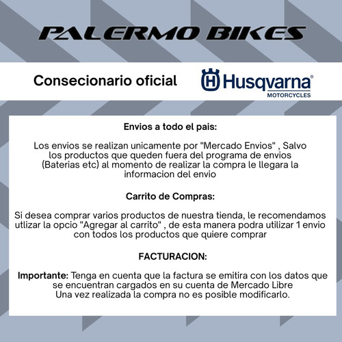 Guantes Motocross Enduro 100% Husqvarna Shot Original