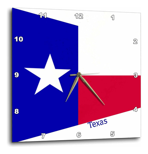 3drose Dpp__3 Impresión De La Bandera De Texas En Reloj De P