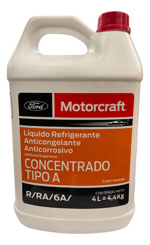 Liquido Refrigerante 4 Lts Motorcraft Nivel Color Naranja 4