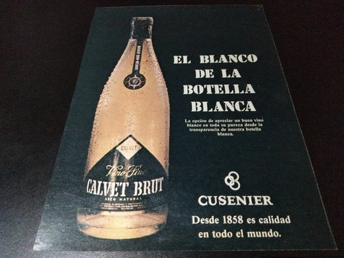 (pb420) Publicidad Clipping Vino Calvet Brut * 1983