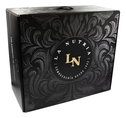 Caja Para Sombreros La Nutria Delux Negro Único