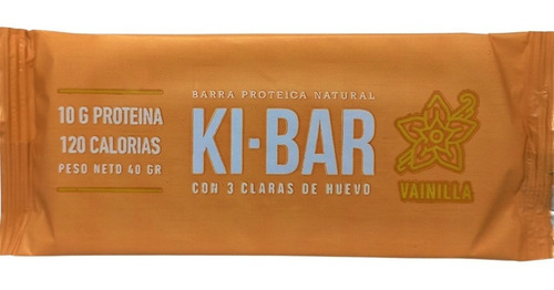 Ki Bar Barrita Proteica Vainilla Datiles Mani + 3 Claras 40g