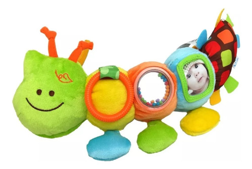 Oruga Didáctica Sonajero Colgante Bebe Juguete Primera Edad Color Multicolor