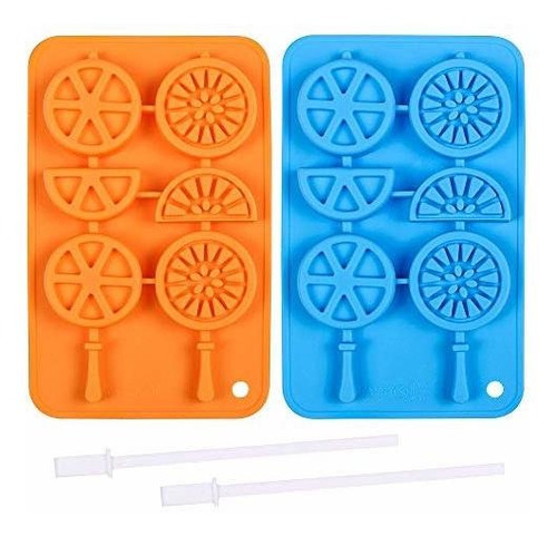 Moldes Para Paletas De Frutas Con Palitos Coloridas