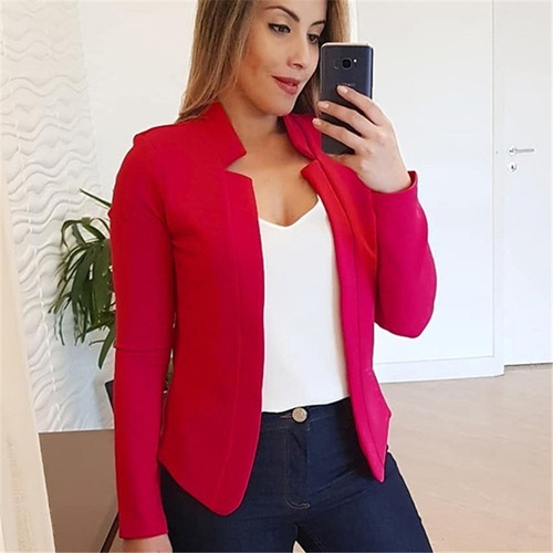 Traje De Chaqueta Profesional Slim Fit De Color Sólido