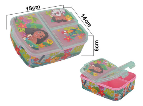 Hermetico Moana Contenedor Sandwichera Multiple