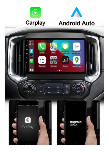 Central Multimídia Android Chevrolet S10 2017-22 4/64gb 9p