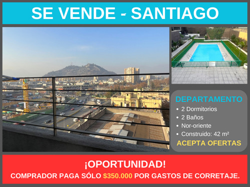 Venta Depto. 2d 2b, Bandera 898. Santiago