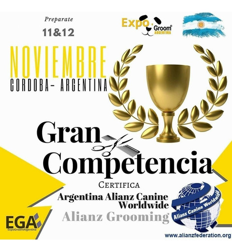 Entrada Competencia Expogroom Argentina 11 Y 12 Nov 2017