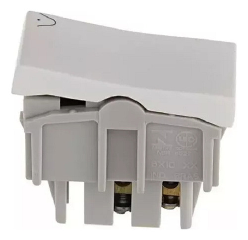 Módulo Campainha Pulsador Com Luz Pialplus 2a 250v 611022 Cor Branco 250