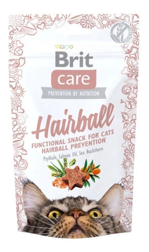 Brit Care Snacks Funcionales Para Gatos 50g FUNCION HAIRBALL