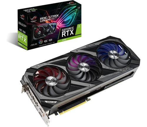 Asus Nvidia Rog-strix-rtx3080-o10g-v2 10 Gb Gddr6x Graphics