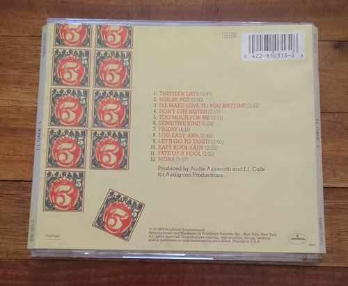 J.j. Cale - 5 / U.s.a. / Cd Estándar