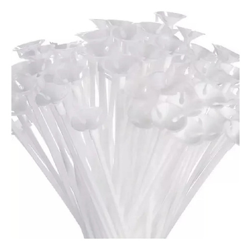 50pcs Popotes Porta Globo Base Burbuja 42cm Fiesta Evento