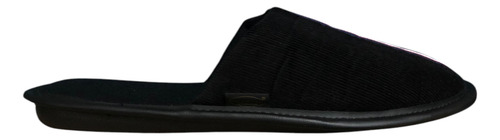 Pantufla Franja Caballero Negro Calzatura By Stahl, 16005