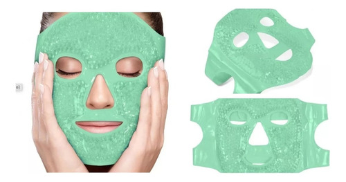 Mascarilla Facial Hielo Hidrogel Relajante Frio Caliente Tipo De Piel Normal